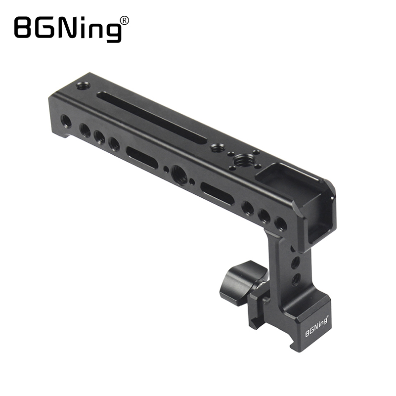 Bgning Universele Camera Handvat Nato Rail Kaas Top Hand Grip Met Koud Schoen Arri Mount Voor Camcorder Monitor Dslr Slr kooi Rig