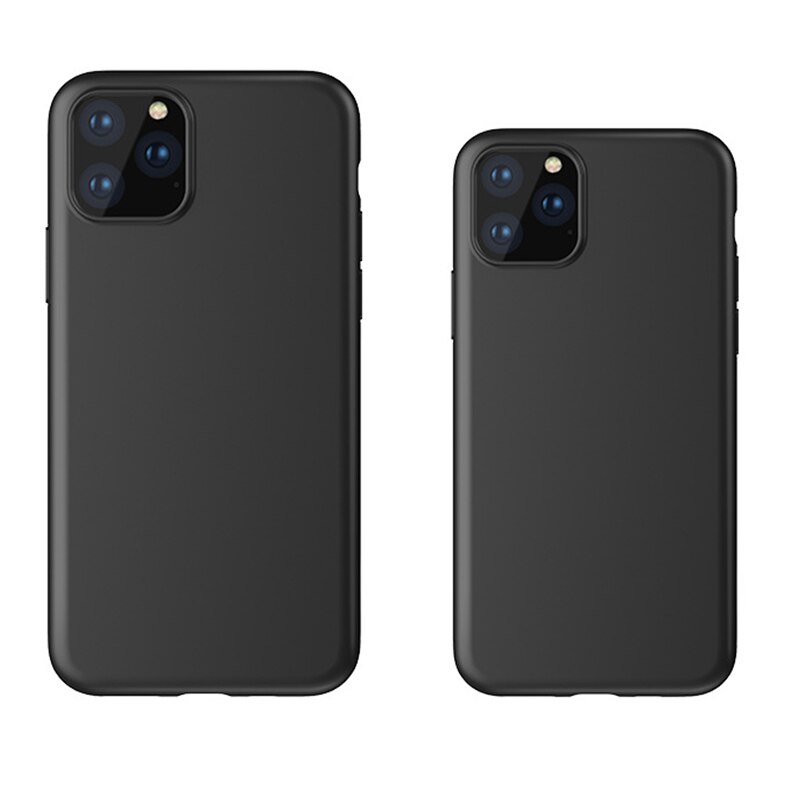 Solidna matowa obudowa telefonu dla iPhone 11 Pro miękkiego silikonu TPU tylna pokrywa dla iPhone X XR XS Max 6 6s 7 8 Plus 5 5S SE Fundas Capa
