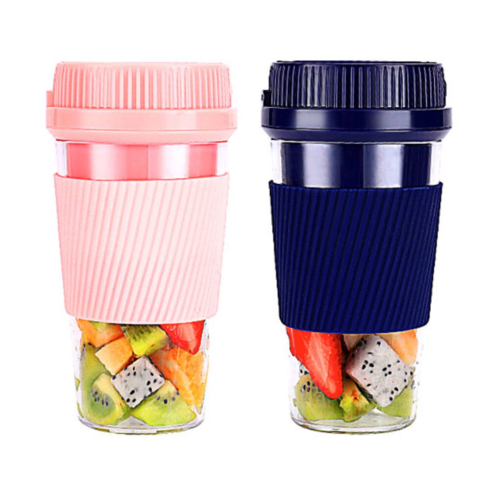 Batidora de Vaso de Mano Recargable Portartil Potente Licuadora 300 ml para Zumos Frutas Batidos Proteicos Gimnasio Comida Bebe Perdida de Peso Adelgazamiento Comida Saludable Envio desde España