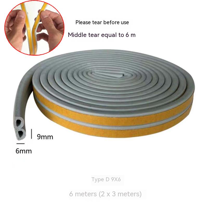 Dør- og vinduestætningsliste, vindtæt vindue, varm isolering, tyverisikringsdør i aluminiumslegering, dørsøm, lydisolering i dørbunden: Elfenben