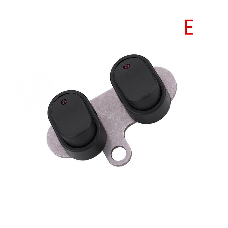 Universal Motorcycle Switch Scooter Headlight Horn Fog Light Mount Waterproof ON OFF Control Handlebar Switch with Indicator: E