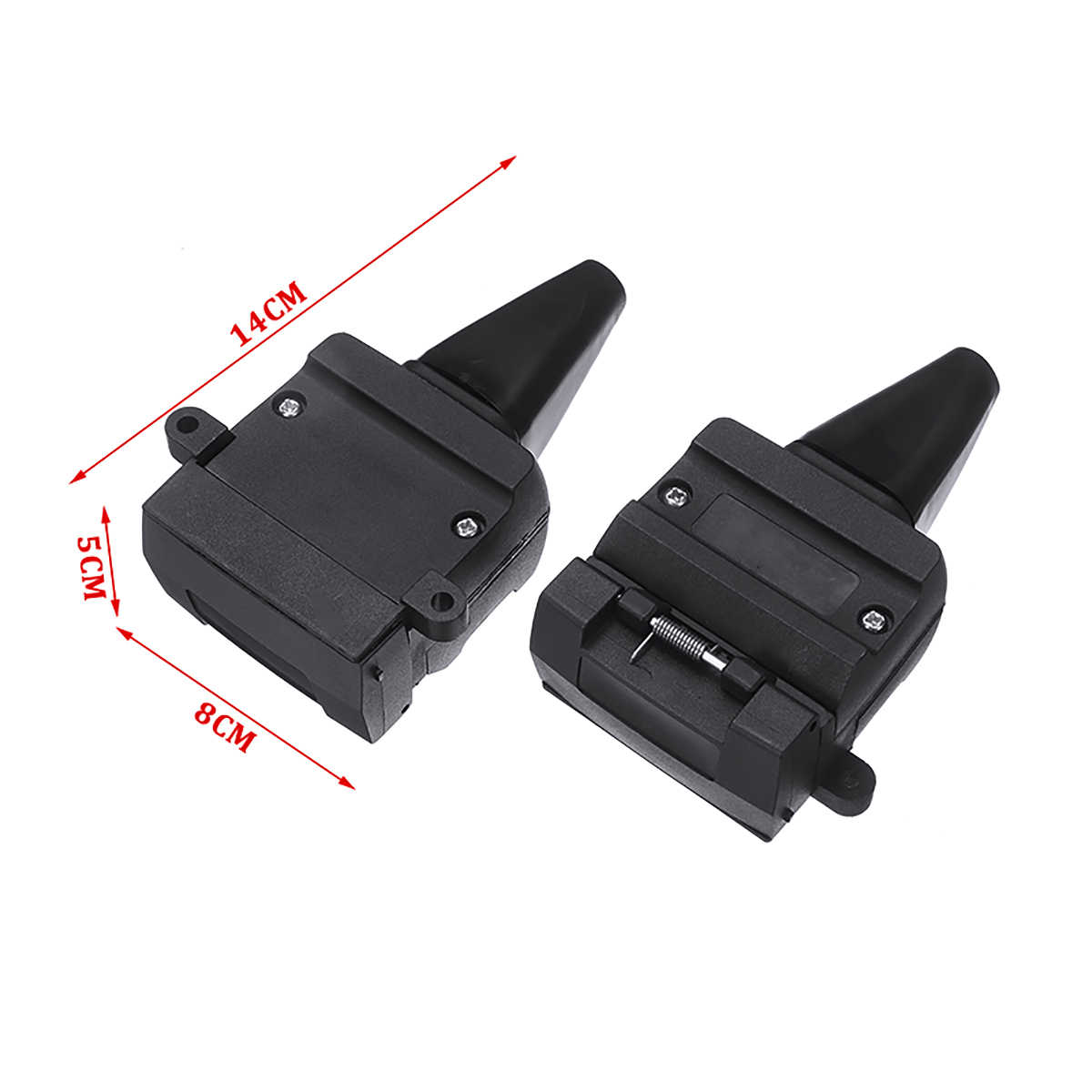 2pcs 12 Pin 12V Car Trailer Plug Towing Bar Socket Female Male Trailer Wiring Socket Plug Trailer Boat Caravan Camper Parts