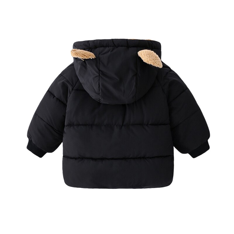 Mudkingdom Nette Jungen Mädchen Mit Kapuze Mäntel Winter Warme Schwergewicht Langarm Dicke Warme Faux Pelz Jacke für Jungen Kleidung Oberbekleidung