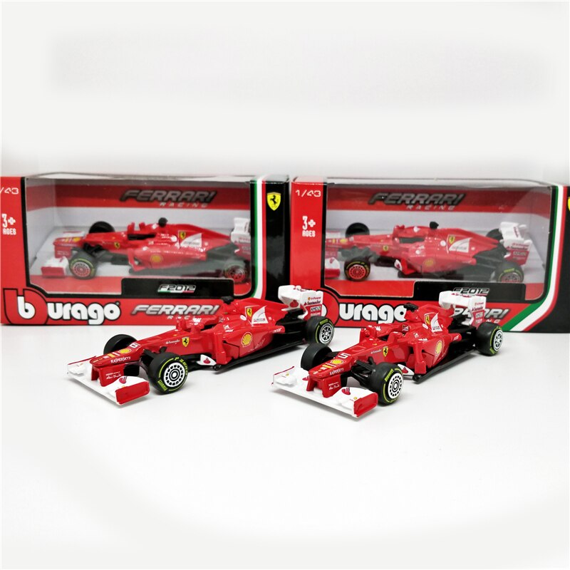 BBurago 1:43 F1 SF90 SF14T Nr7 Kimi Raikkonen SF15T Nr5 Sebastian Vettel F2012 #6 Felipe Massa Diecast Model Car