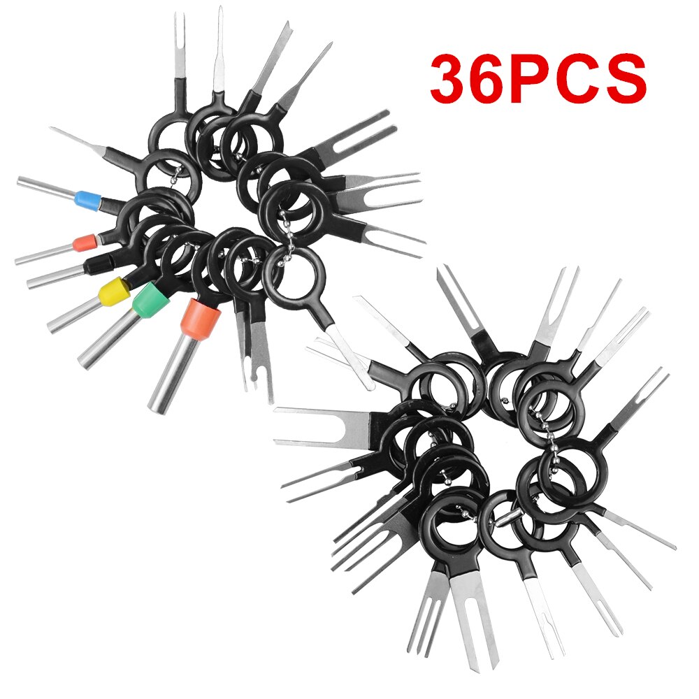 3/8/11/29/36/38/41pcs Car Plug Terminal Removal Tool Pin Needle Retractor Pick Electrical Wire Puller Hand Tools Kit