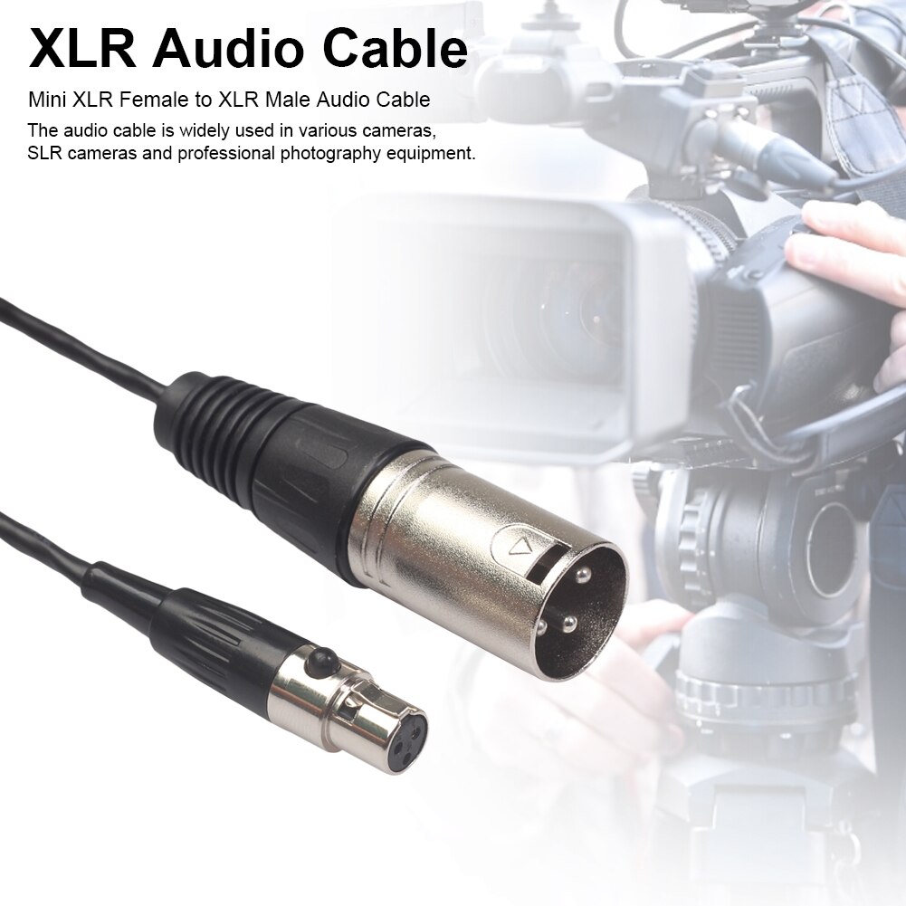 mini xlr female to xlr male audio cable 0.3 m xk101K17-03 usb adapter adapter metal head audio cable