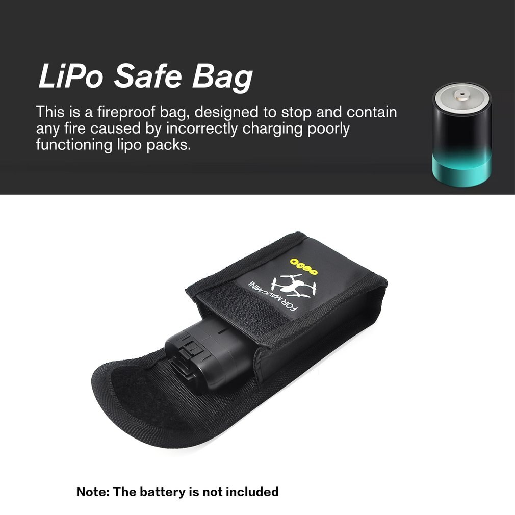 LiPo Safe Bag,Battery Storage Case 3pcs Battery Storage / Heat Resistance Proof, Radiation Transport Protection