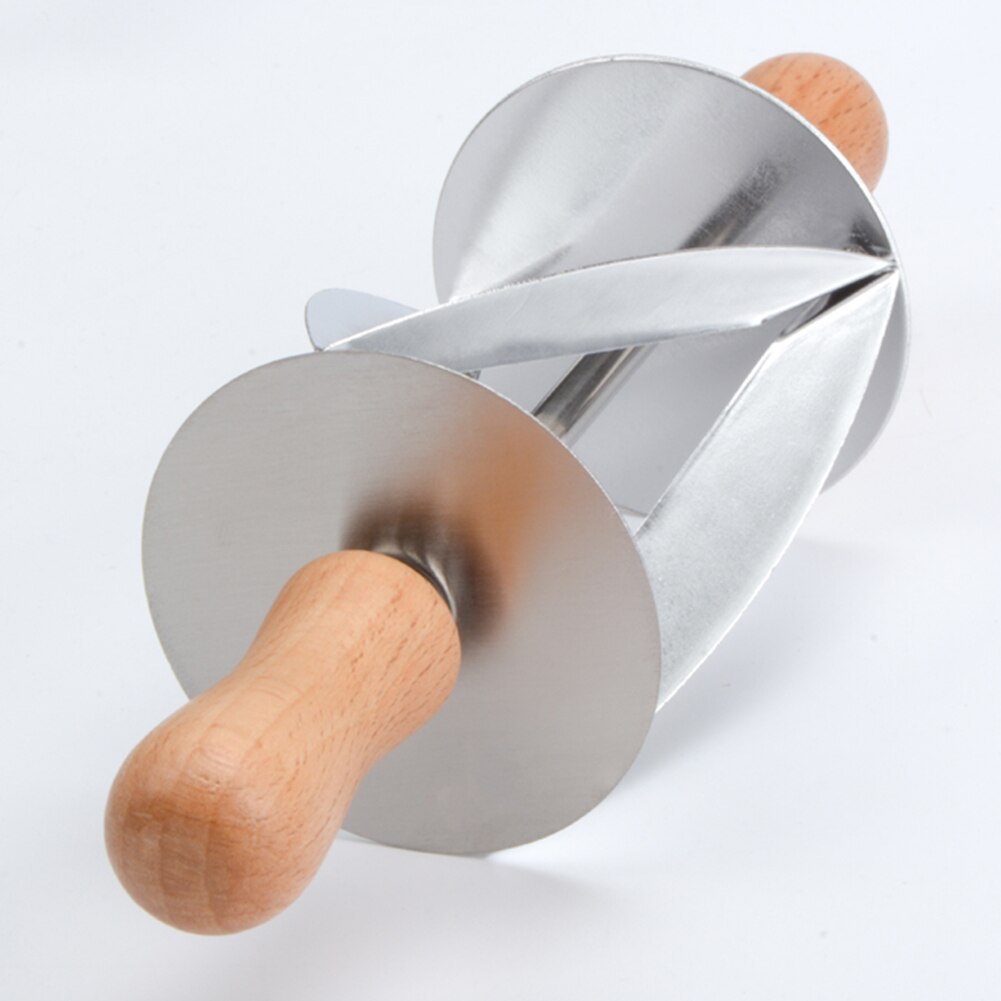 Stainless Steel Rolling Cutter Baking Croissant Dough Pastry Bread Wheel Tool