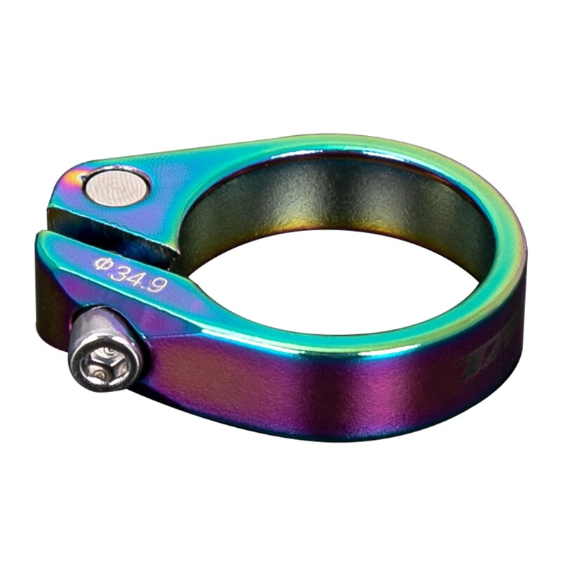 Tija de sillín de bicicleta, abrazadera de tubo de liberación rápida, aleación de aluminio, para MTB, piezas de bicicleta de carretera, 31,8/34,9: 34.9mm colorful