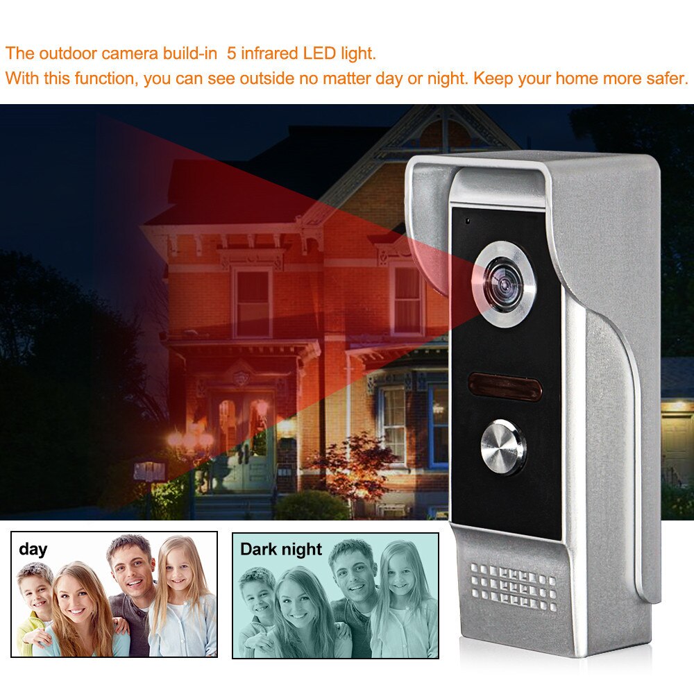 Obo 700 tvl vandtæt videokamera dørklokke videointercom system udendørs indgangsmaskine video dørtelefon ir nattesyn