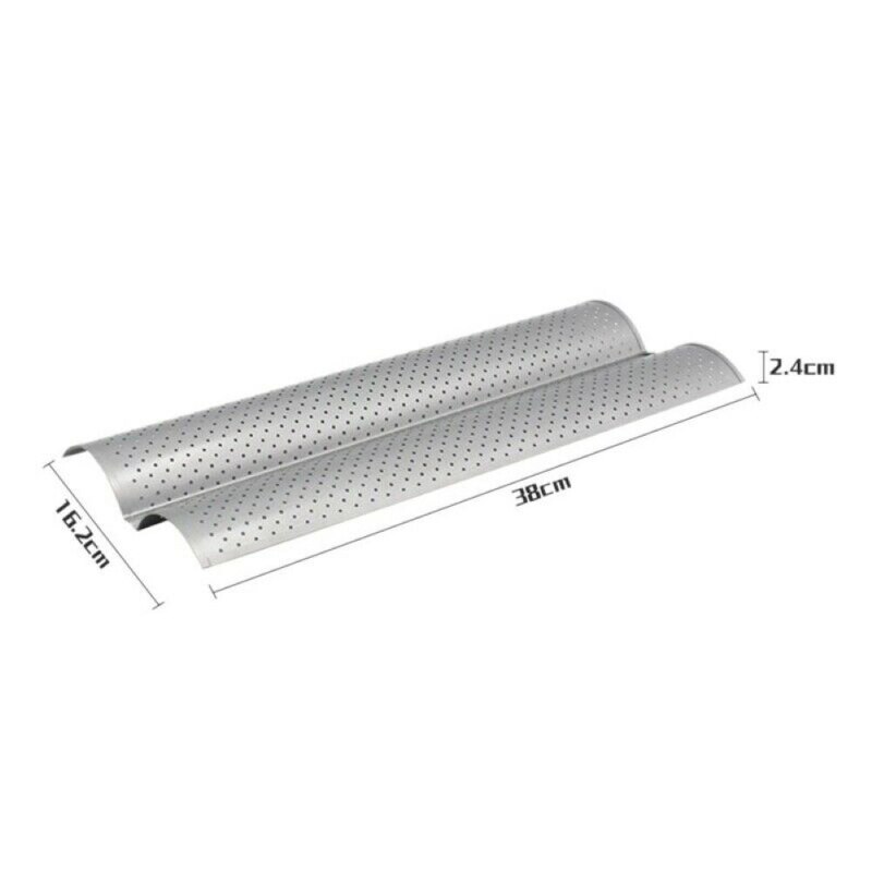 2 rooster stokbroodvorm bakplaat golfstok broodstok stokbroodvorm bakvorm voor stokbrood