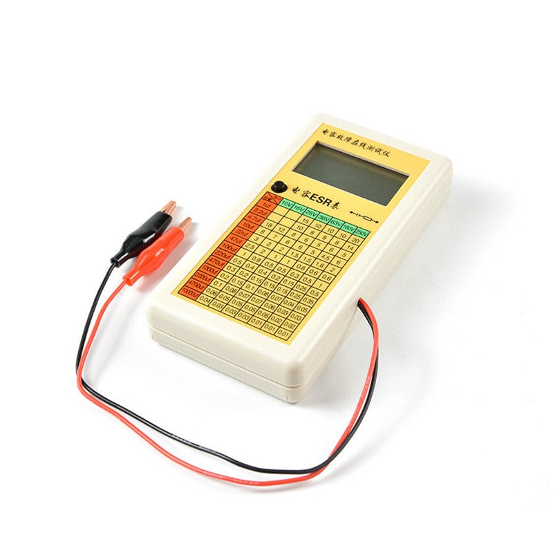 Digital LCD ESR Capacitance Ohm Meter In Circuit Tester