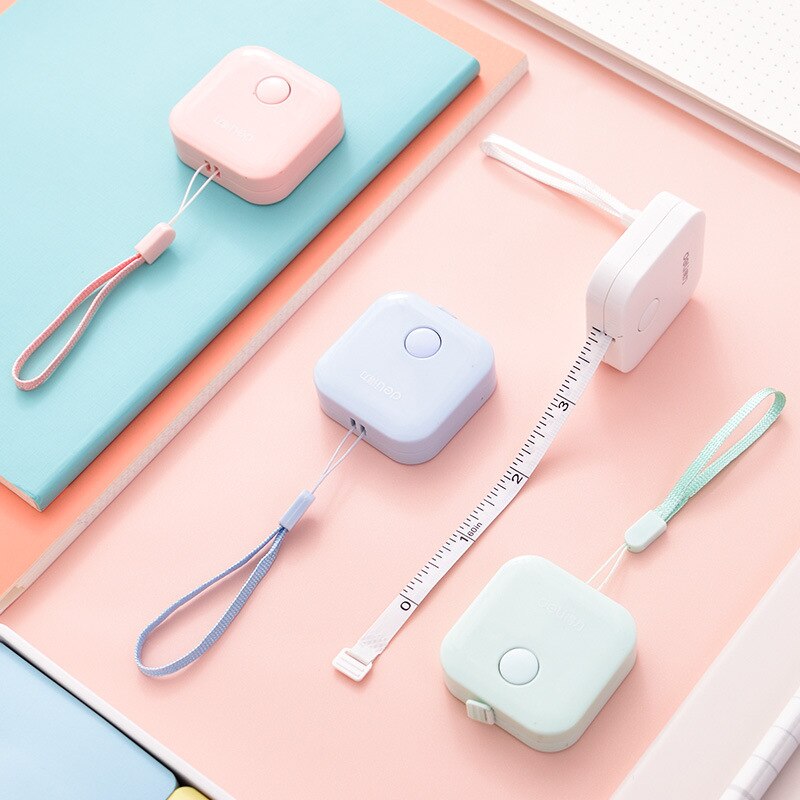 Color Leather measuring tape 1.5m metric Imperial inch flexible rule Portable tapeline Stationery Office school supplies A6811