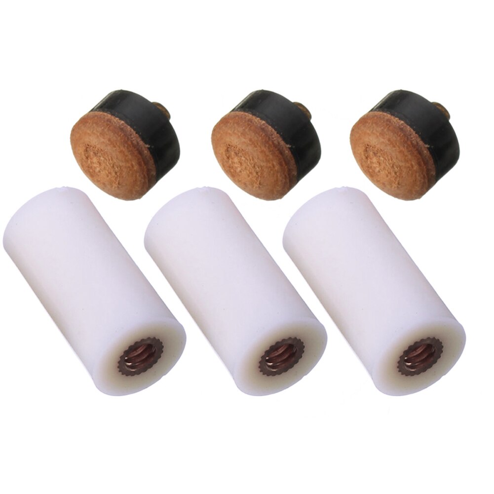 5 pcs 13mm vis sur queue conseils pour billard queue de billard et queue de billard pièces de rechange bâton outil de réparation sport amuseurs