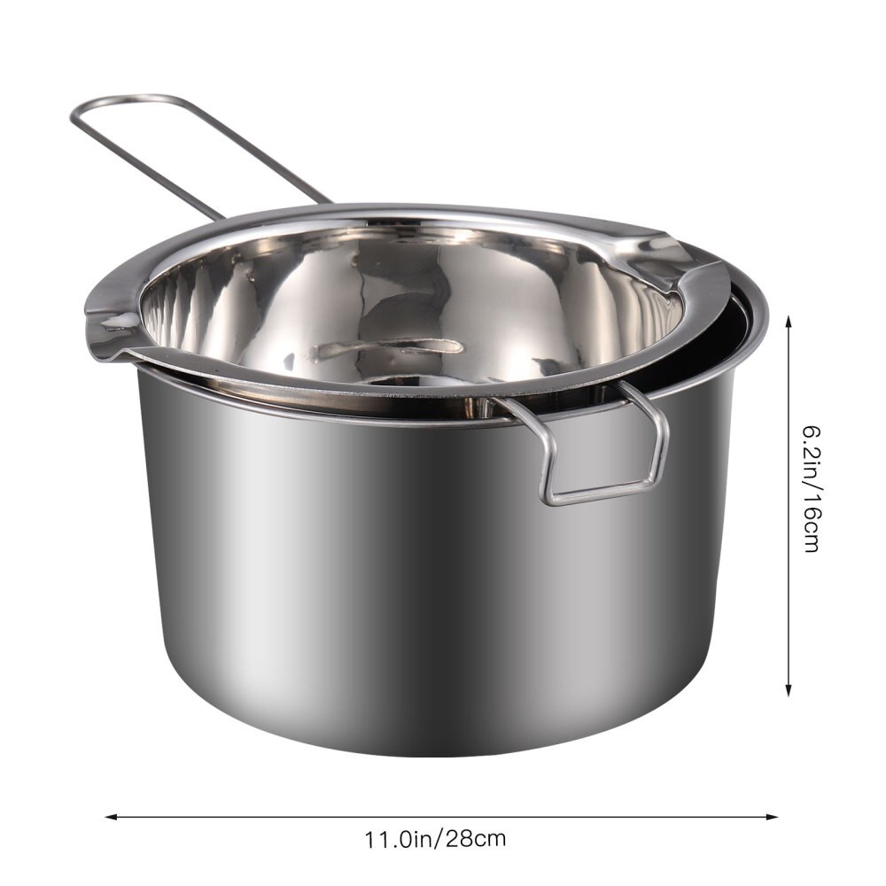 1 Set Double Boiler Pot Stainless Steel Chocolate Pot Chocolate Melting Pot