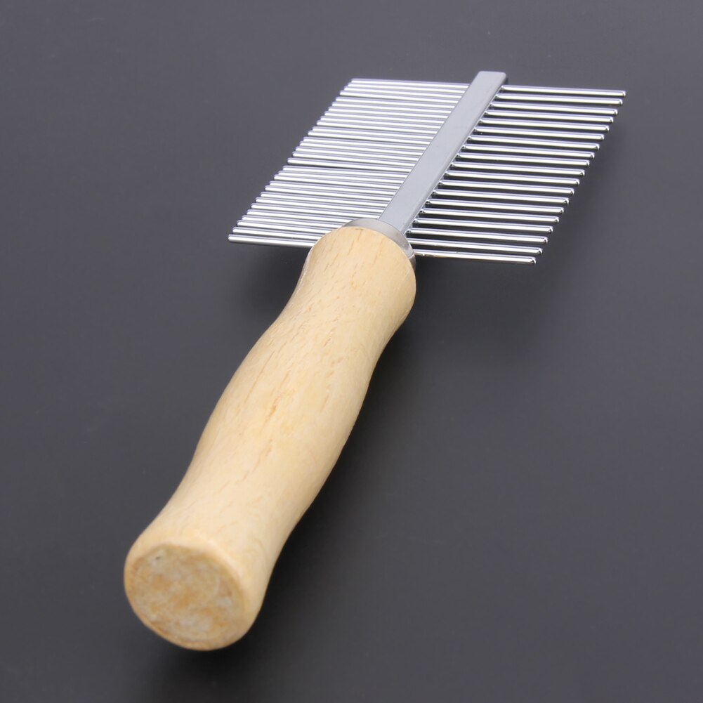 Multi-usage Dog Brush Stainless Steel Dog Brush Pet Grooming Steel Thick Hair Fur Shedding Remove Rake Comb Pet Grooming Brush