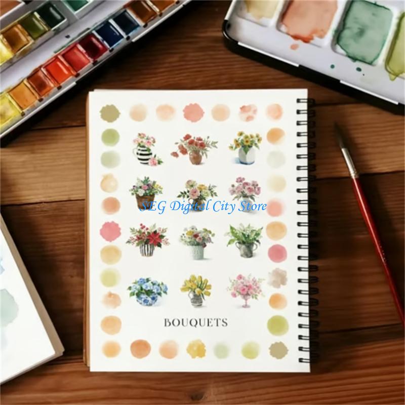 U75B Travel Watercolor Set 12 Color Watercolour Paint Watercolour Workbook and Brush