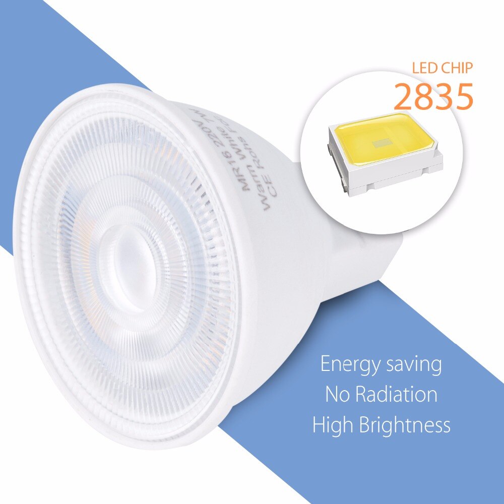 Foco LED E27 GU10 bombilla LED 5W E14 lámpara LED 220V foco MR16 7W Lampada GU5.3 bombilla de maíz gu 10 ampolla 2835