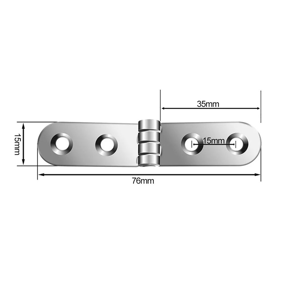 8 stuks 270 graden opvouwbare scharnieren metalen kastdeur scharnieren duurzame klep schroefscharnieren meubelbeslag (exclusief schroeven)