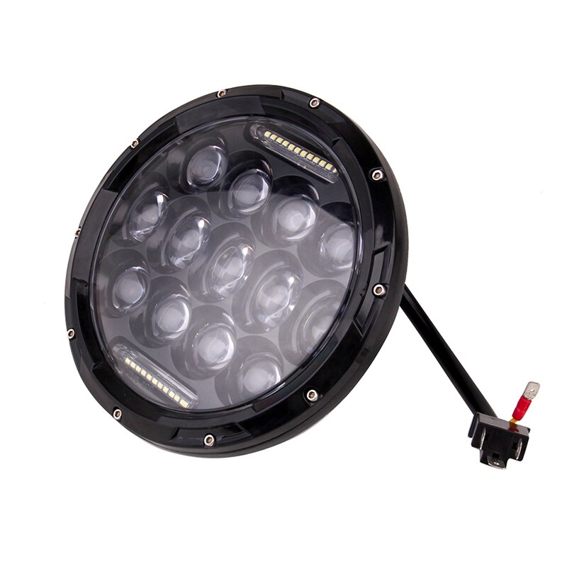 2 st 7 tum runda 150w totala ledstrålkastare för jeep wrangler jk tj  lj 1997-17