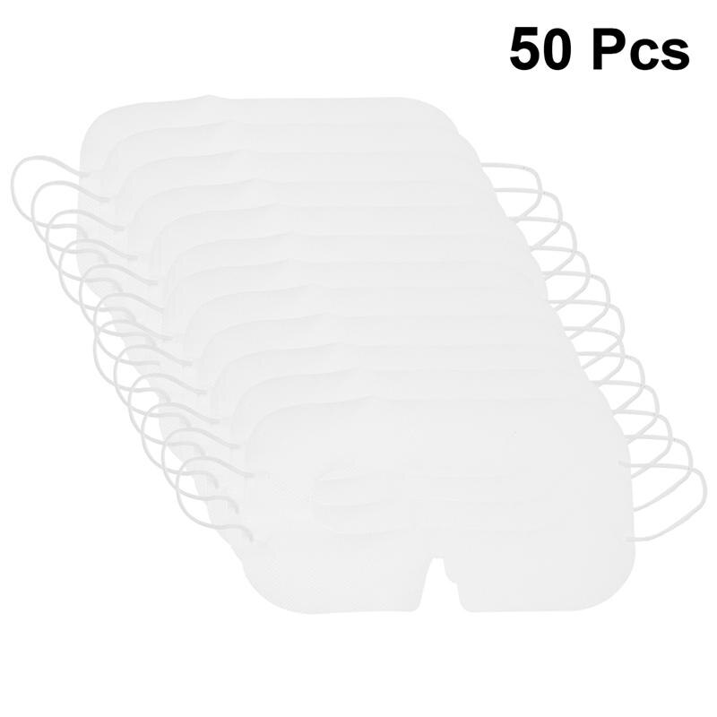 Máscara de ojos VR desechable Unisex funda de dispositivo VR Universal almohadilla sanitaria máscara VR con bucles para los oídos (funda SMS con patrón de oreja colgante para la nariz): 50pcs