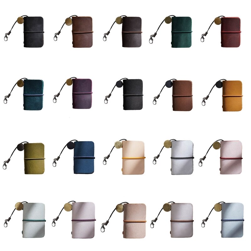 Blank Unlined Leather Notepad Diary Notebook for Artist Architect School 64Pages