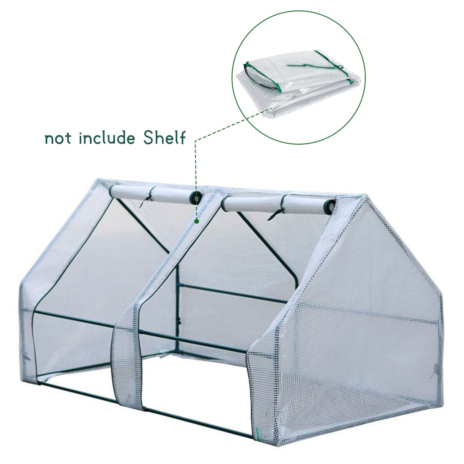 180x90x90 cm mini estufa capa com persianas de rolo porta planta crescimento tenda walk-in estufas para ao ar livre sem suporte