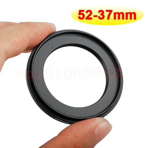 10 peças 52-37mm metal de alumínio venda adaptador de filtro de anel de 52mm-37mm 52-37