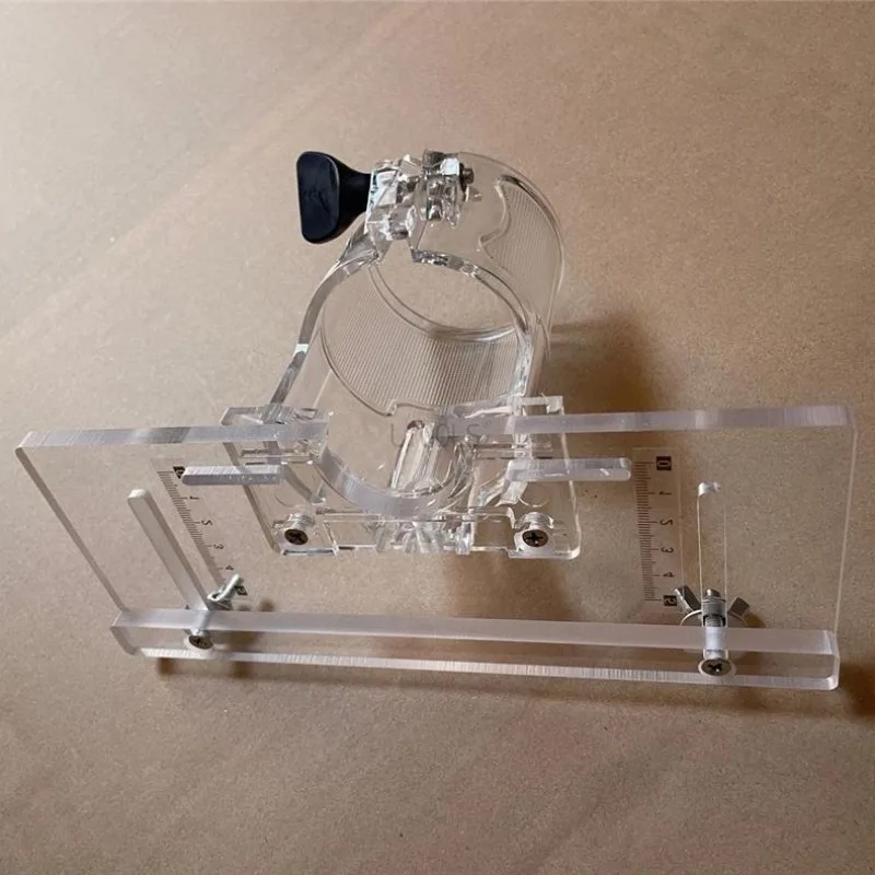 Edge Trimming Machine Hinge Slotting Board Tools Parts,Transparent Edge Trim Machine Base,Thicken With Graduations Router Base