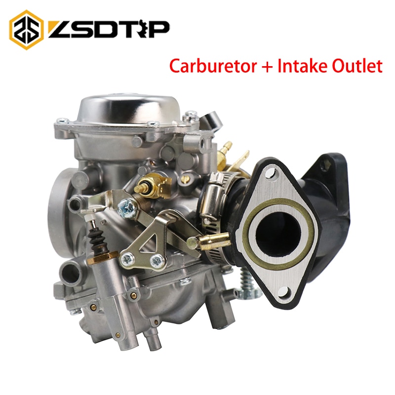 Zsdtrp motorcykel karburator med adapter  xv250 xv125 qj250 xv 250 xv 125 karburator assy til yamaha virago 125 xv125 1990