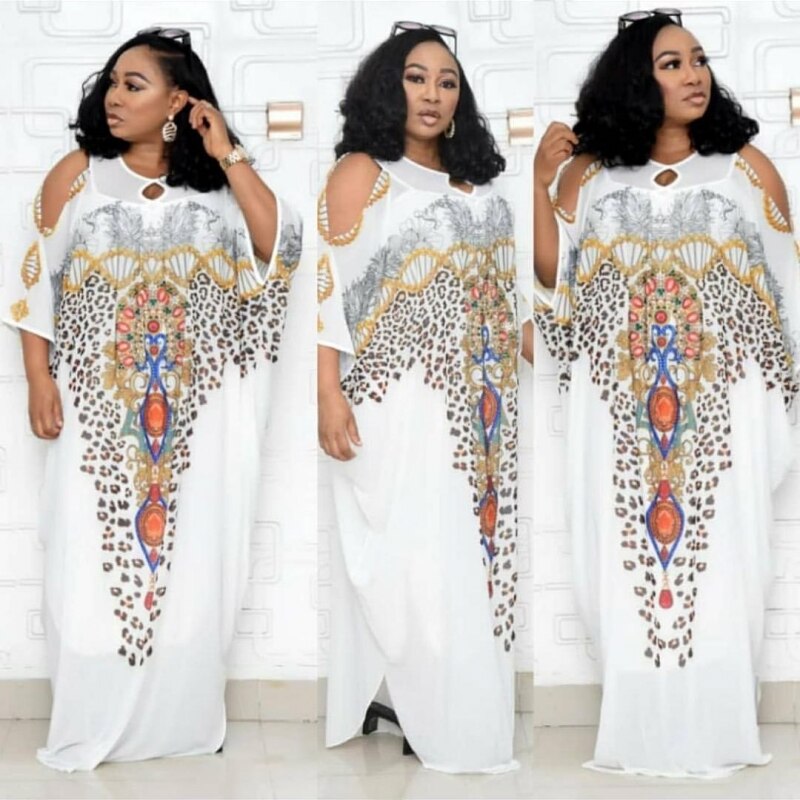 Print Traditional Dashiki African Dresses For Women Plus Size Boubou Robe Africaine Femme Long Africa Maxi Dress African Clothes