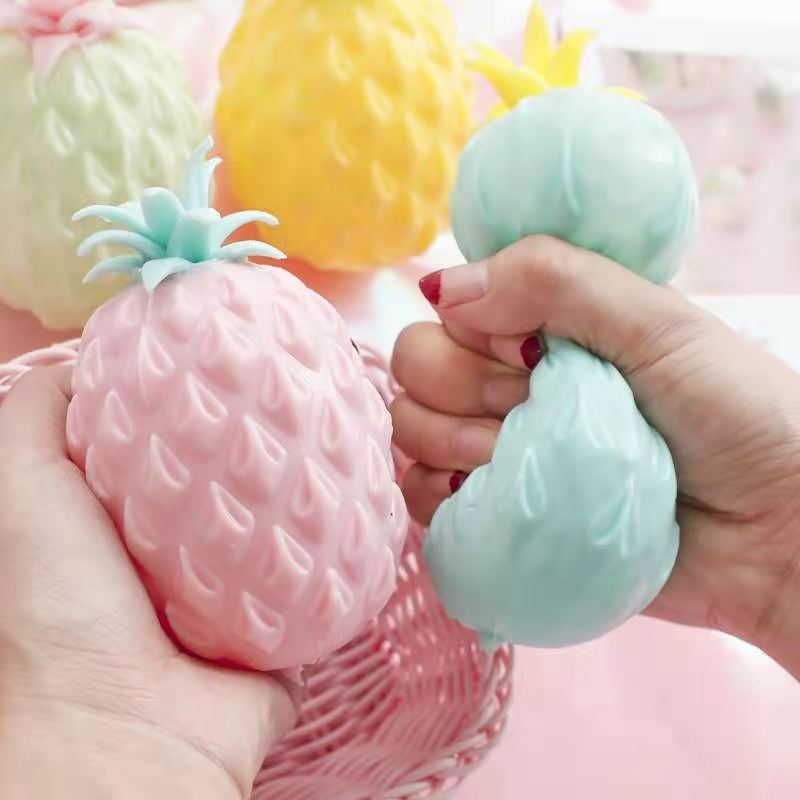 Anti Stress Fun Soft Pineapple Ball Stress Reliever ToyChildren Adult Fidget Squishy Antistress Creativity Sensory Toy