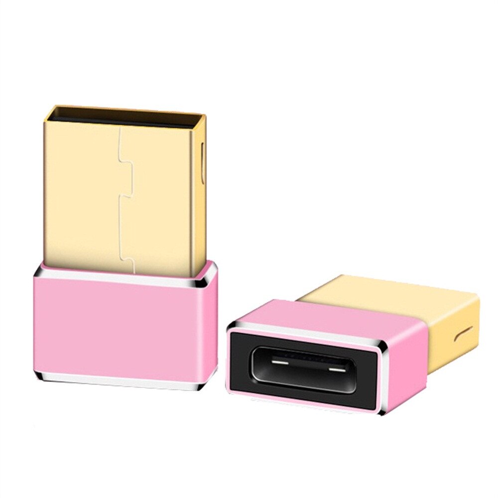 USB 3.0 Type A Male to USB 3.1 Type C Female Connector Converter Adapter USB Standard Charging Data Transfer @ND: Pink
