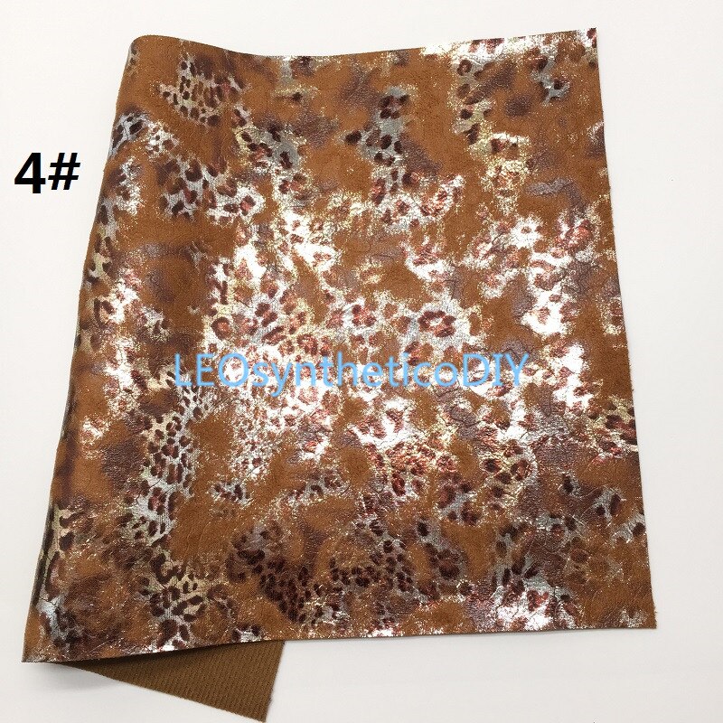1pc 21 x 29cm luipaardprint imitatieleer stof, synthetisch leer stof leren vellen voor het maken van strikken leosyntheticodiy  t427a: 4