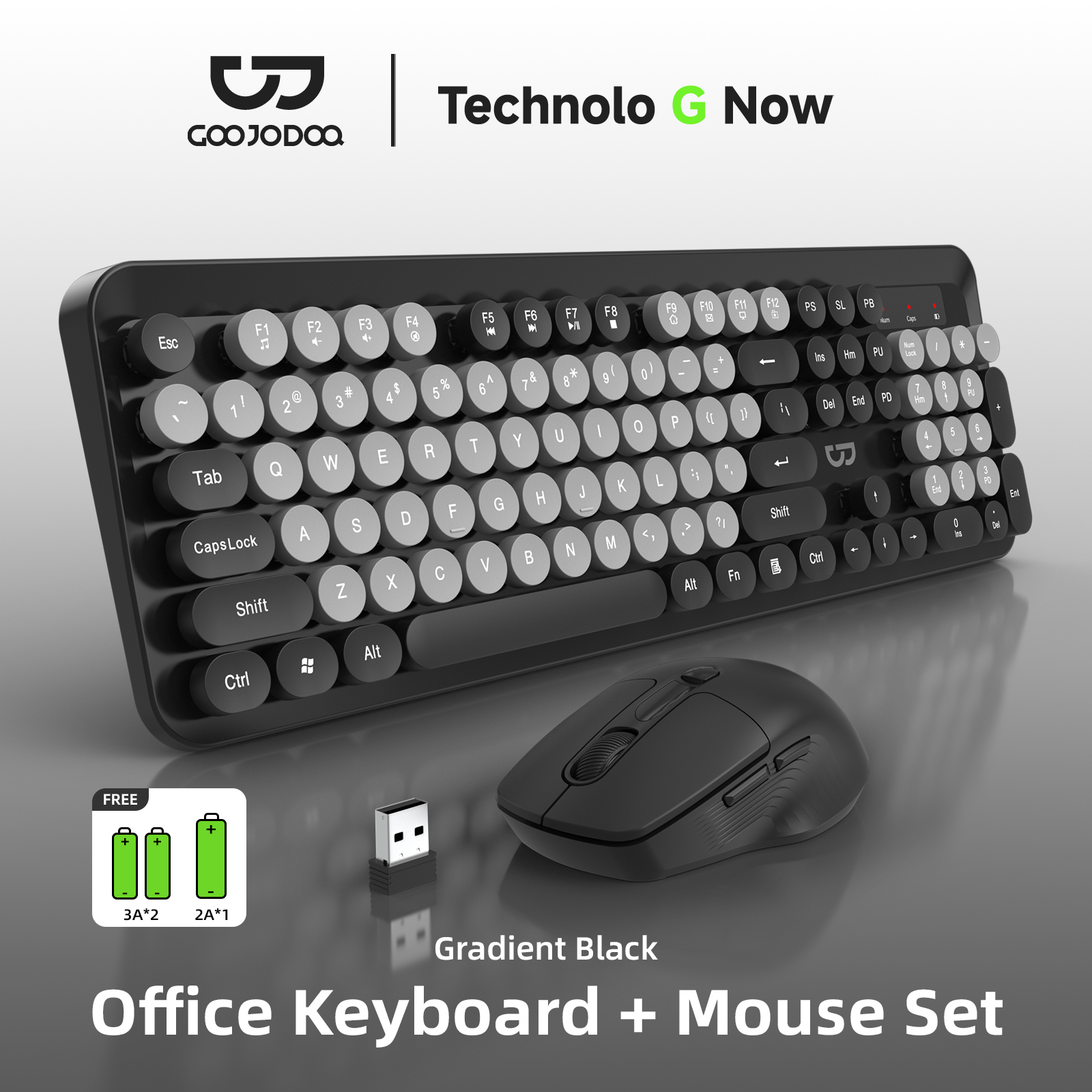 104-Tasten-Membrantastatur, viele Arten von bunten Beleuchtung, LED, weiße Hintergrundbeleuchtung, Gaming und Büro für Windows- und iOS-Systeme: Black