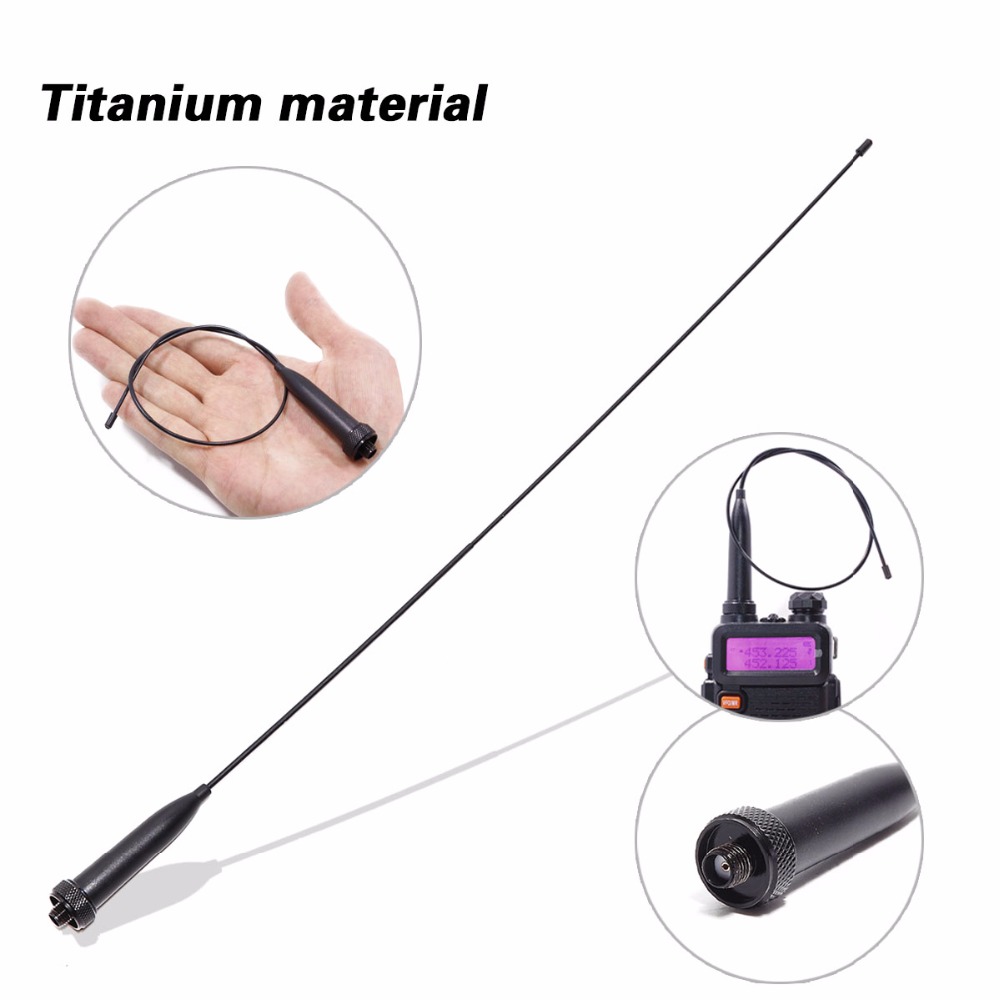 AR-776 Baofeng UV-9R plus Antenna Titanium SMA-Female 144/430MHz Dual Band flexible UV-XR UV9R Walkie Talkie UV-5R uv-82 uv82