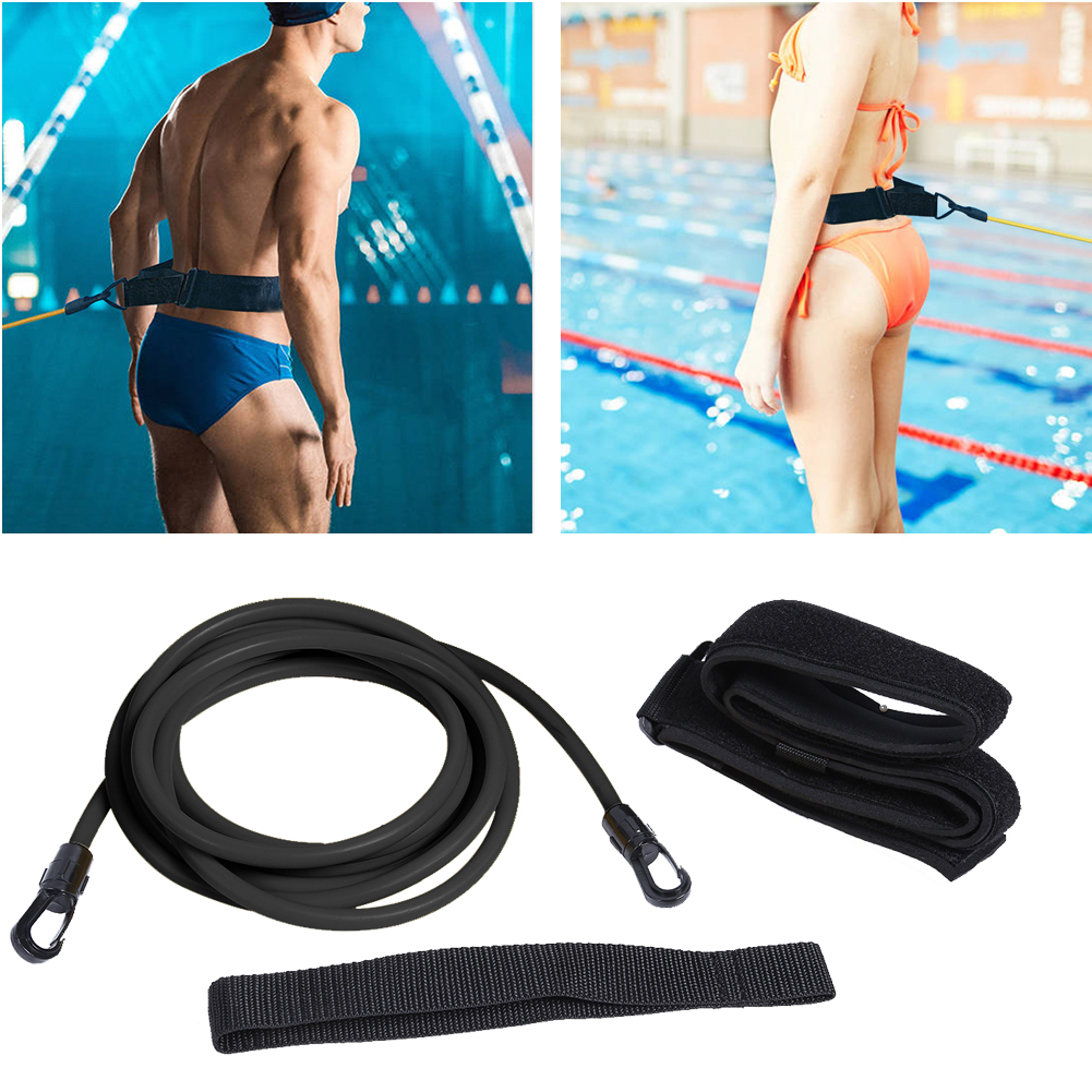 Trainers Force Core Training Tool Swimming Training Resistance Belt Latex Tubes Water Trainer Leash Elastic Rope