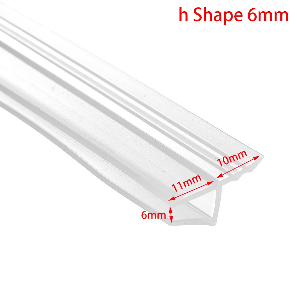 1M 6-12mm F U h Shape Sealing Strips Silicone Rubber Seal Strip Window Seal Glass Door Weatherstrip Hardware Bathroom Accessarie: h Shape 6mm