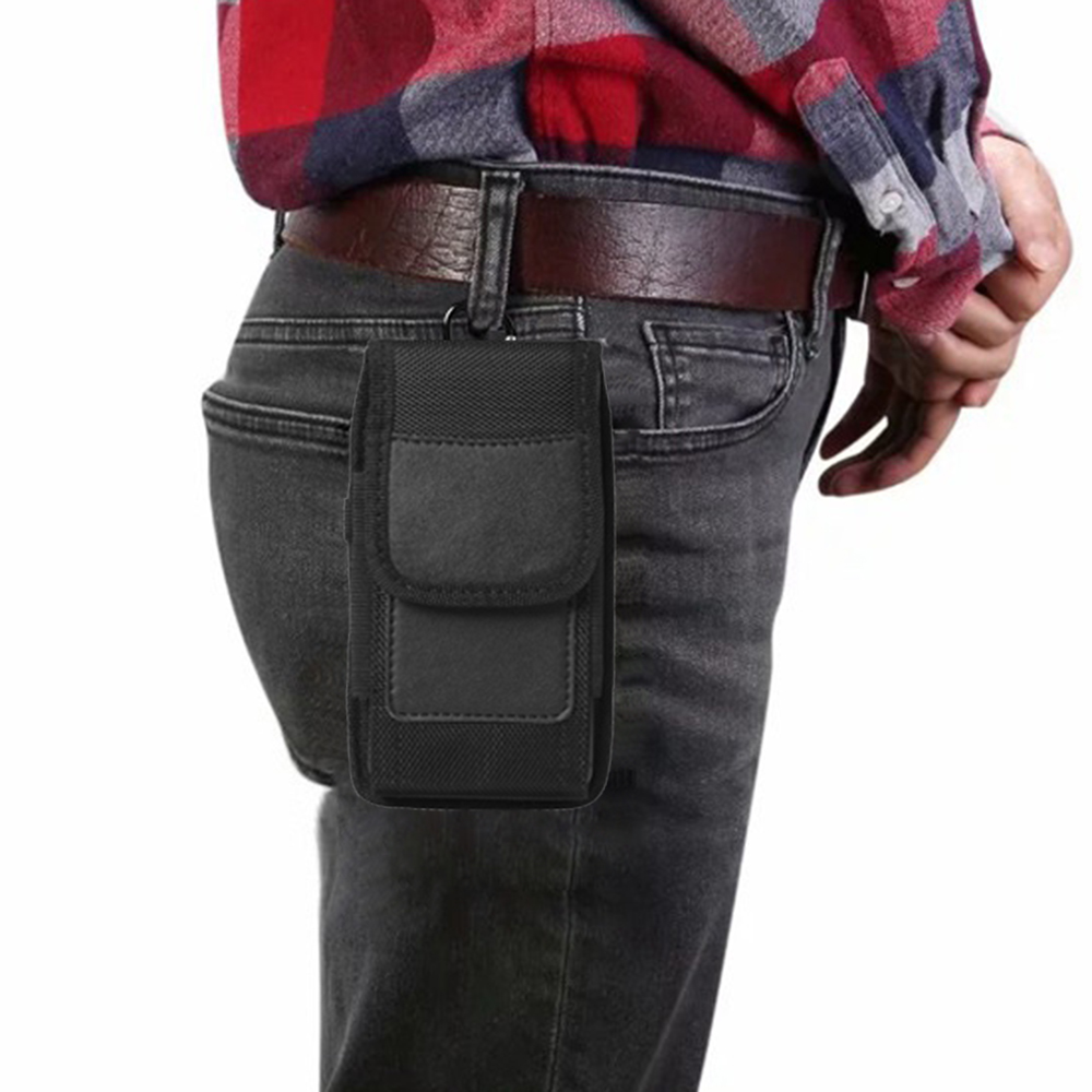 Nylon Case Voor Nuu A10L A11L A7L B10 Heren Taille Verpakking Riem Clip Mobiele Telefoon Pouch Holster Voor Oukitel c21 Pro C22 C25