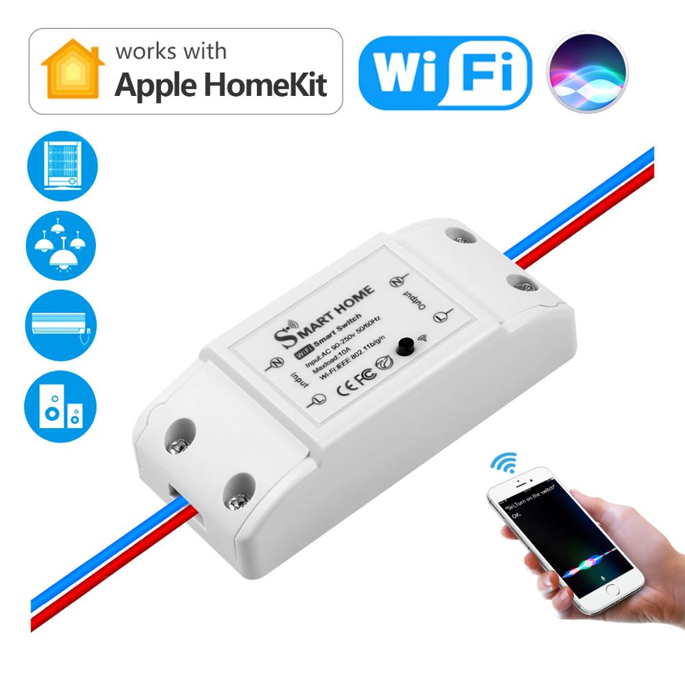 Diy wifi smart switch apple homekit app siri stemmestyring relæ switch breaker til smart home