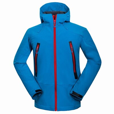 Mountainskin udendørs #39 vandrejakker til mænd vandtæt vindtæt termojakke til campingski tykke varme frakker  rm133: Blå / Xxl