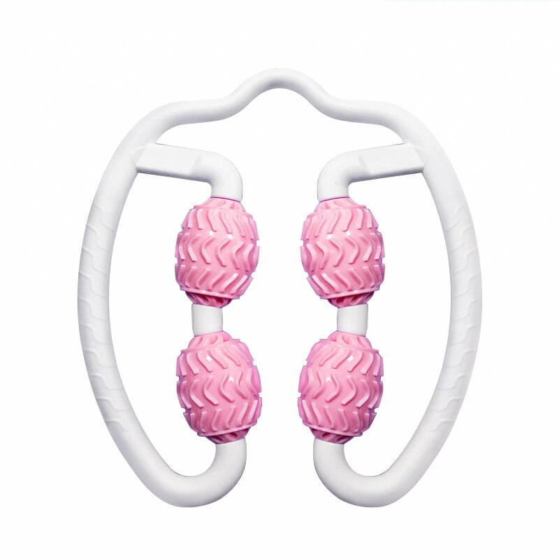 Muskeltræning rulle yoga u-form triggerpunkt massagerulle til ben hals muskelvæv til fitness gym yoga pilates sport: Lyserød