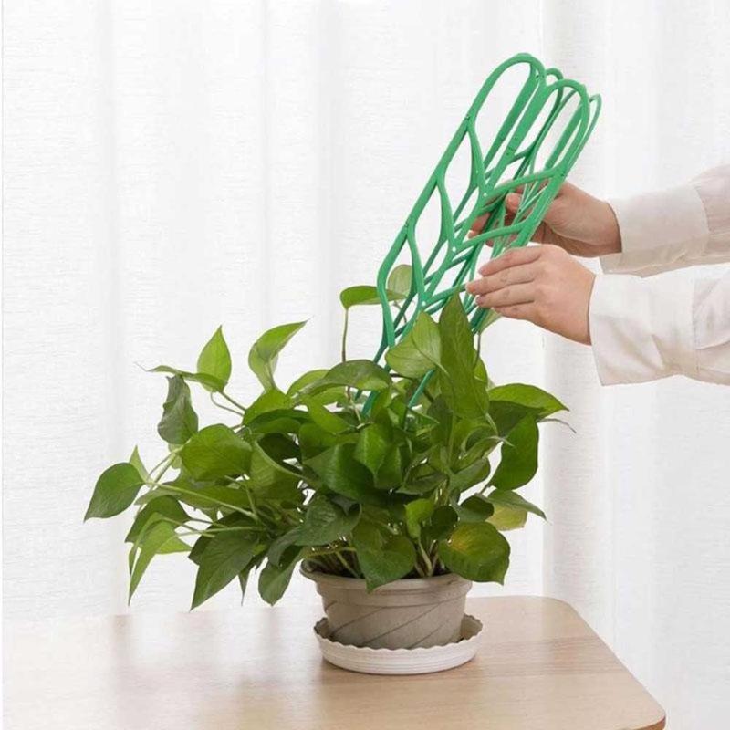 Leaf Shape Garden Lattice Frame Leaf-shaped Potted Plants Supporting Rattan Plant Exhaust Flower Garden Climbing Frame