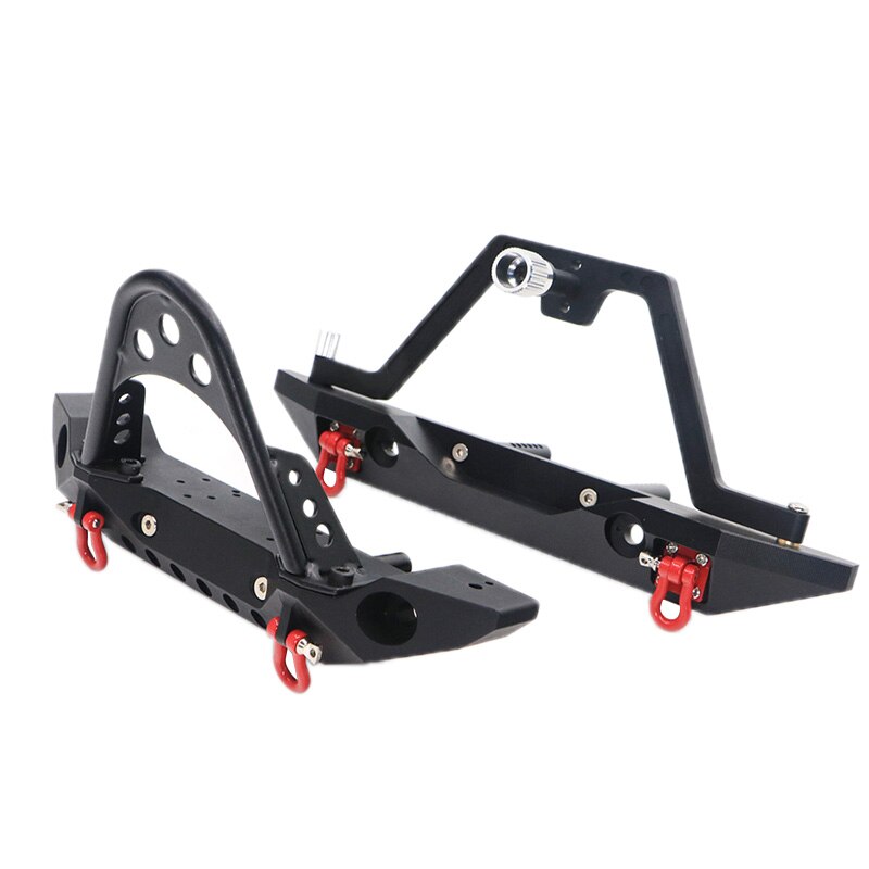 Traxxas Trx-4 Metalen Voor En Achter Bumper Voor 1:10 Rc Crawler Auto Axiale Scx10: Default Title