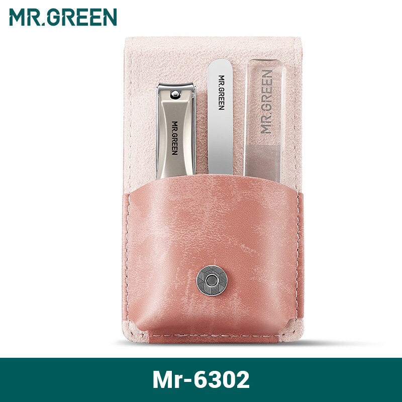 Mr.green manicure sæt kirurgisk saks rustfri negleklipper værktøj pedicure sæt bærbart rejsesæt til hjemmet neglesaks: Hr. -6302