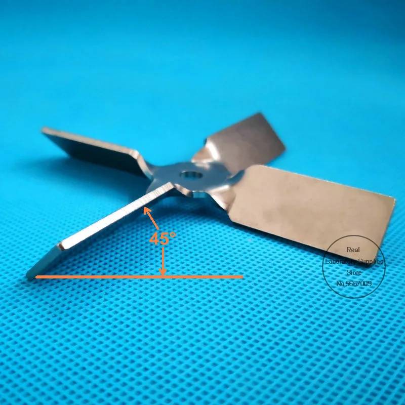 1pcs lab 304 stainless steel 4cm to 10cm cross blade propeller four-leaf paddle for laboratory mixer equipment