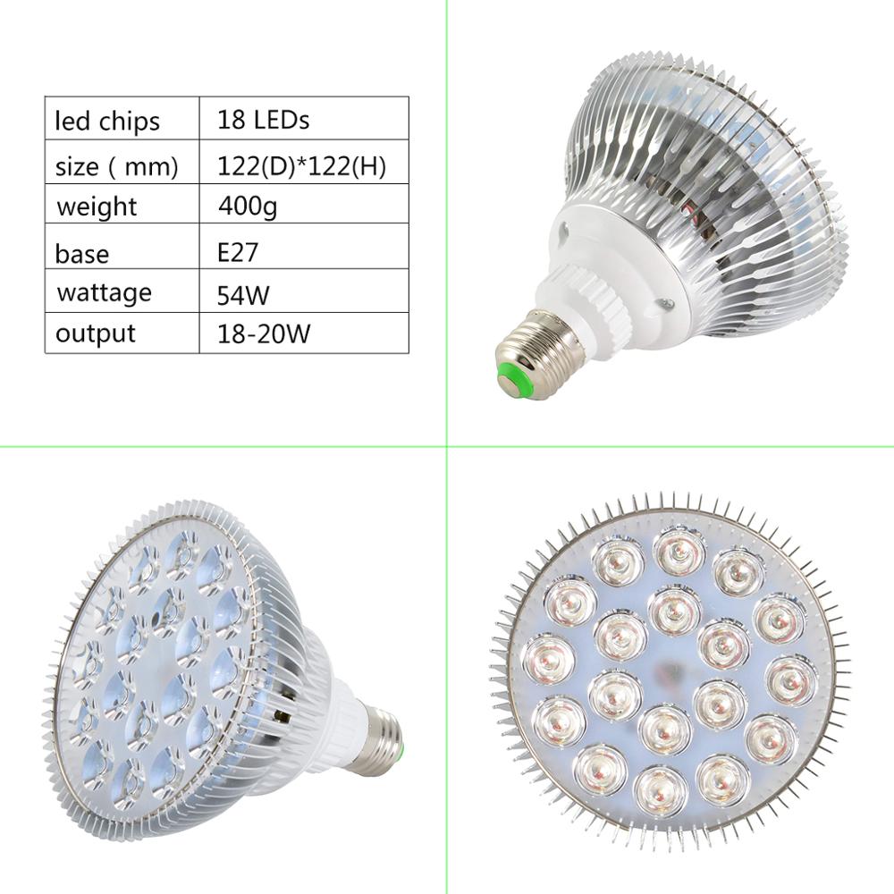 54w led kæledyr belysning akvarium lampe led akvarie lys plante pære til saltvand marine koralrev sump alger uv ir rød blå