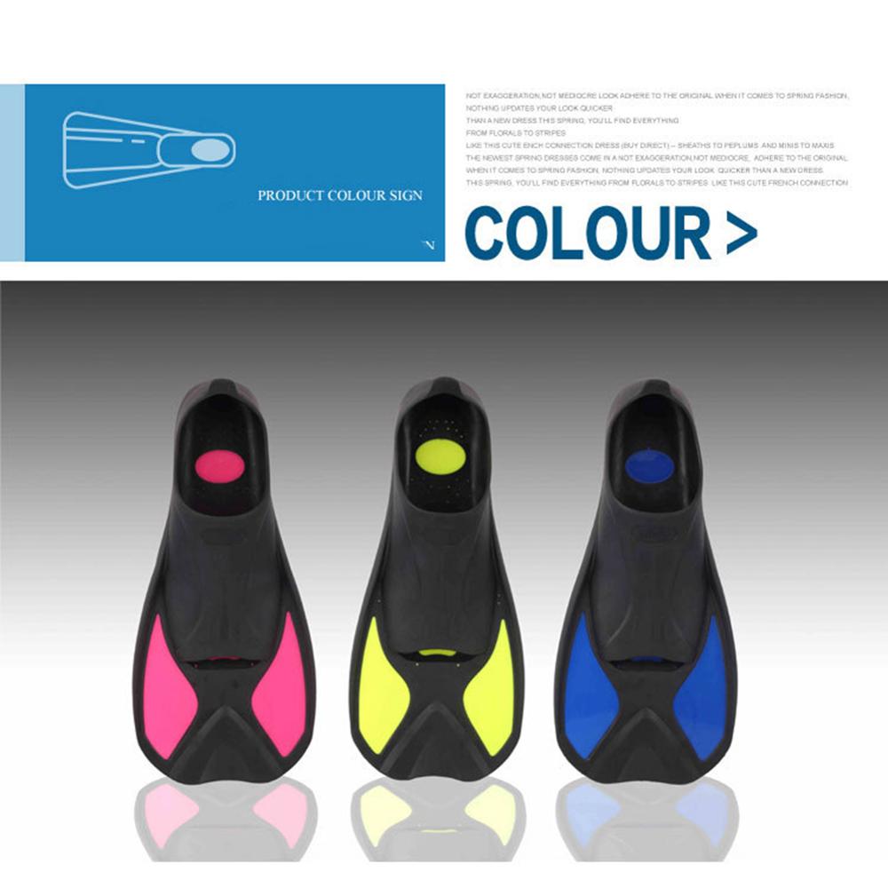 Siliconen Zwemmen Vinnen Volwassen Snorkelen Voet Flippers Kinderen Duiken Vinnen Beginner Zwemmen Apparatuur Draagbare Volwassen Duiken Flipper