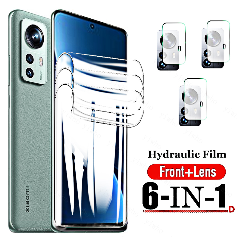 Hydrogel Film on For Xiaomi 12 Pro Screen Protectors Not Glass Xiao Mi 12Pro Back Camera Lens Tempered Glass 12x Mi12 HD Clear: 3 Hydrogel 3 Lens / mi 12