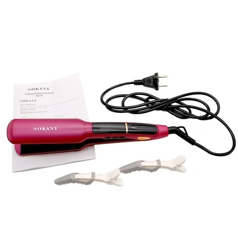 Max 750℉ ceramic hair straighteners flat iron smooth salon tool hair straightening LCD digital display 220v-240v